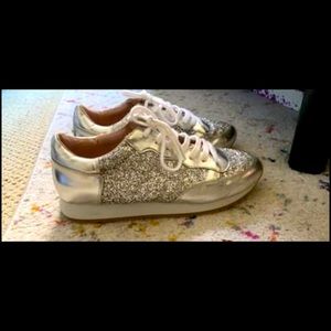 Kate Spade Glitter Sneakers 💗 Worn Once Size 9.5
